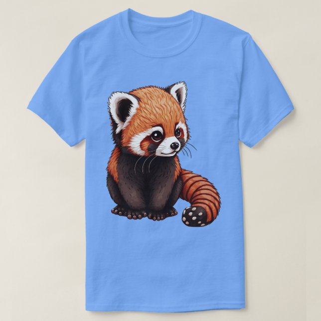 Camiseta Flauffy Red Panda (Frente do Design)