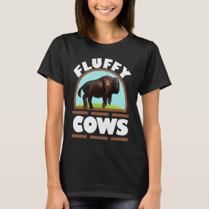 Camiseta Flauffy Vacas Selvagem Bison Buffalo
