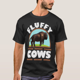 Camiseta Flauffy Vacas Selvagem Bison Buffalo