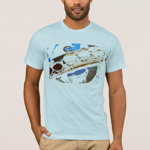 Camiseta flauta azul