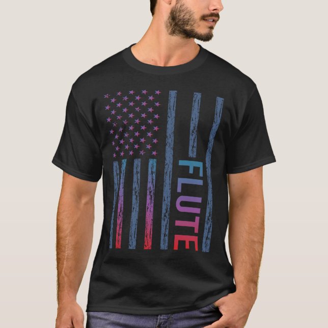 Camiseta Flauta de Bandeira Gradiente (Frente)