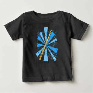 Camiseta Flauta e Design de Música