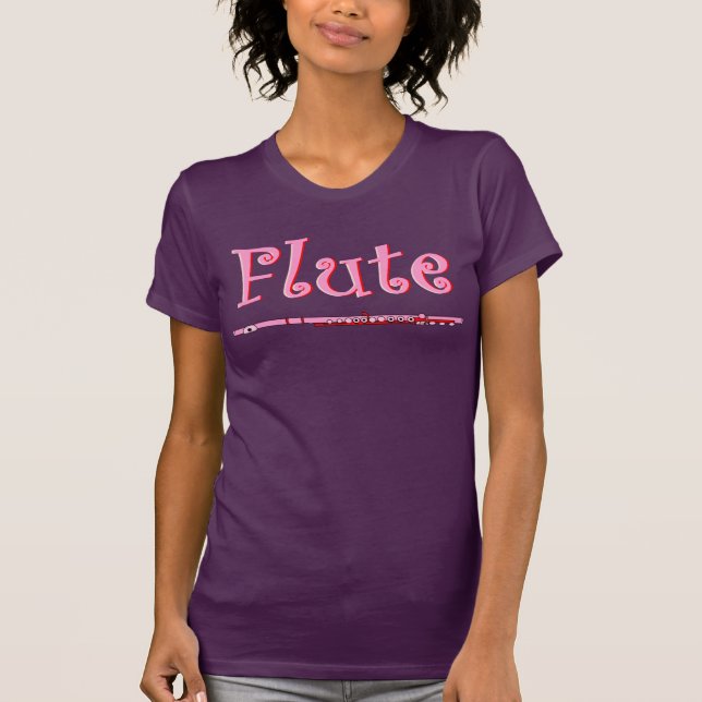 Camiseta Flauta Rosa (Frente)