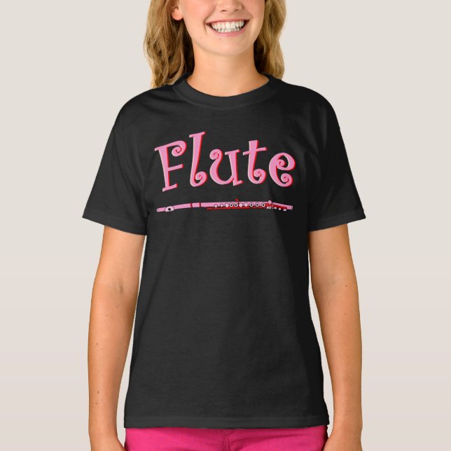 Camiseta Flauta Rosa (Frente)