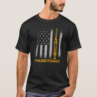 Camiseta Flebotomista Bandeira da Agulha Técnico de Fleboto