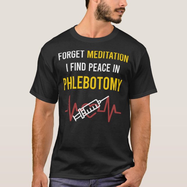 Camiseta Flebotomista de Meditação (Frente)