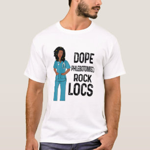 Camiseta Flebotomistas do Dope Rock Locs Hair African Melan