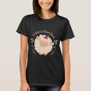 Camiseta Flece Navidad, Bela Ovelha de Natal