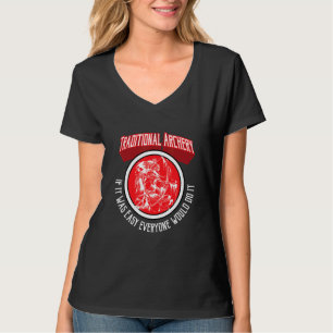 Camiseta Flecha de Caça com Arco e Citação de Tiro com Arco