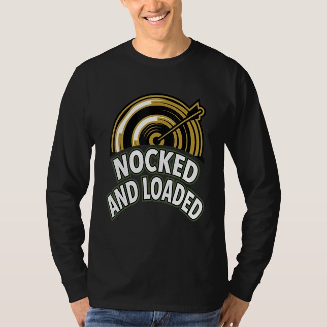 Camiseta Flechas De Caça De arcos E Arquivamento De Cotação (Frente)