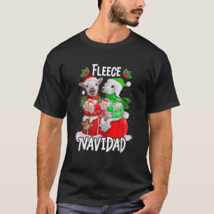Camiseta Fleece Feliz Navidad Funny Bonito Boi Natal
