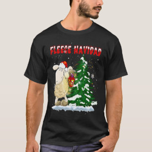 Camiseta Fleece Feliz Navidad - Natal em Cuta Ovelha