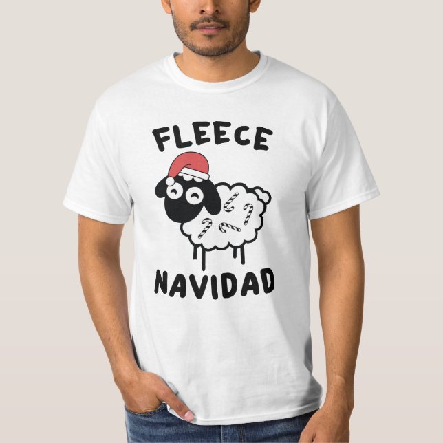 Camiseta Fleece Navidad (Frente)