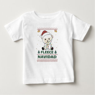 Camiseta Fleece Navidad - Belo Natal Ovelhas Engraçadas Anú