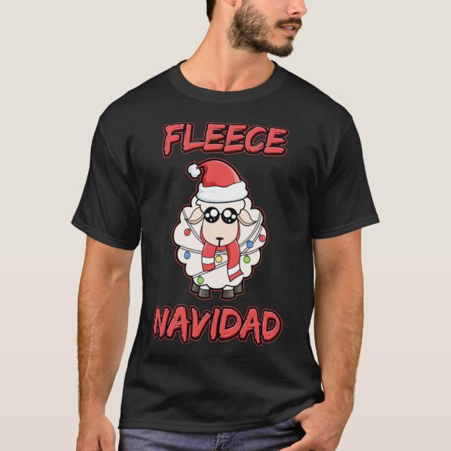 Camiseta Fleece Navidad Feliz Navidad Sheool Natal (Frente)