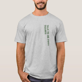 Camiseta Flertando Introvertidos Fale comigo primeiro Verde