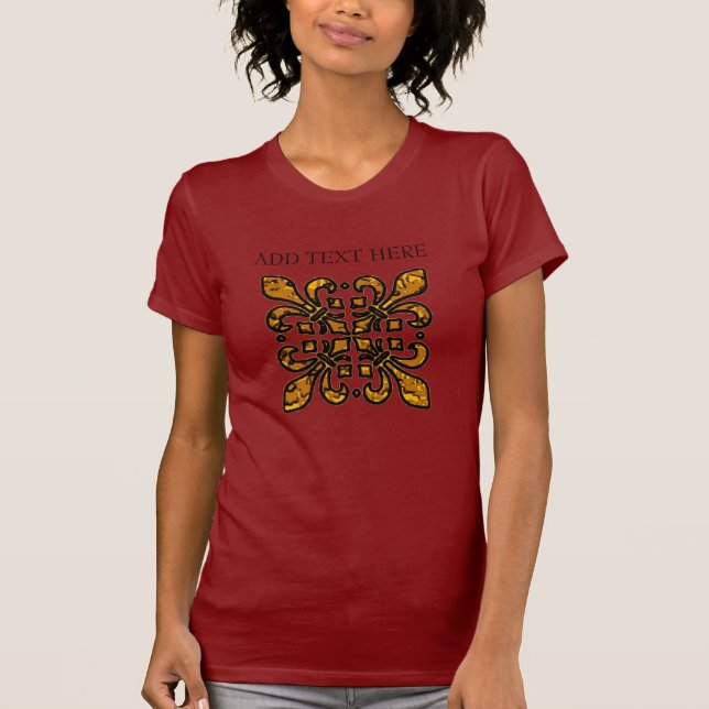 Camiseta Fleur De Lis, acrescentar texto, (Frente)