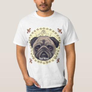 Camiseta Fleur De Lis Pug