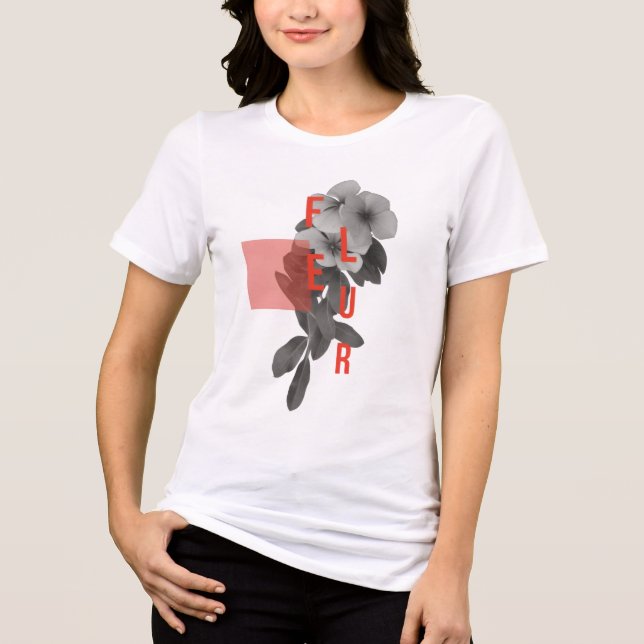 Camiseta Fleur Moderne: Coeval Botancial Art (Frente)