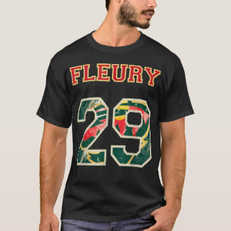 Camiseta FLEURY 29 Wild Goalie Flower Minnesota Pro Ice Hoc