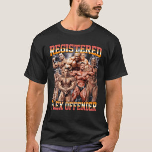 Camiseta Flex Offender Workout Gym Meme Bodybuil Registrado