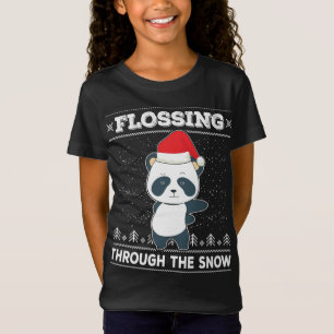 Camiseta Flexibilização Através Da Neve Panda Fresca De Nat