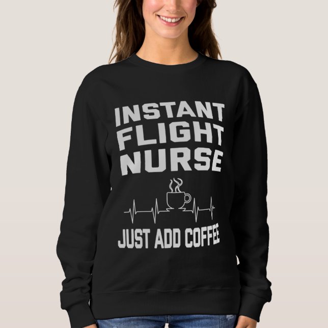Camiseta Flight Nurse Coffee Lover Coffee Humor Funny EKG (Frente)