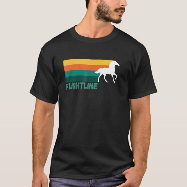 Camiseta Flightline Thoroughbred Racing  Del Mar  Santa Ani (Frente)