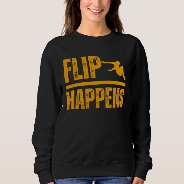 Camiseta Flip happens Parkour Fun Hobby Sport (Frente)