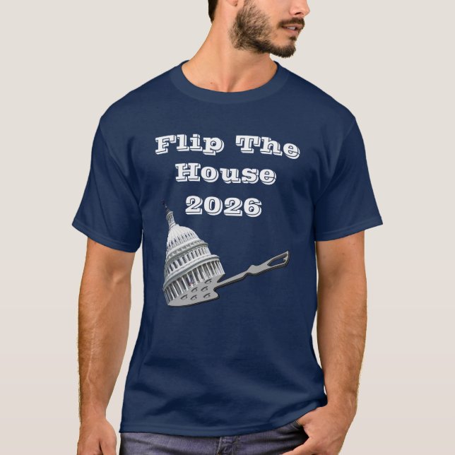 Camiseta Flip The House Vote Blue 2026 (Frente)