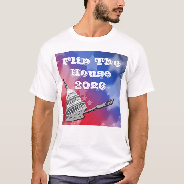 Camiseta Flip The House Vote Blue 2026 (Frente)
