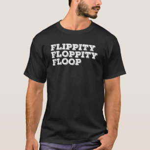 Camiseta Flippity Floop Engraçado Ideia de Gangster Negro E