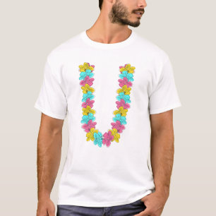 Camiseta Flo de férias tropicais havaianas de verão da cade