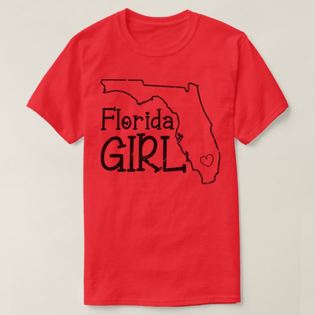 Camiseta Flo Grown Women Girls Local Flórida (Frente do Design)