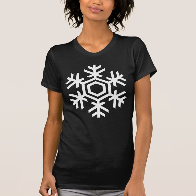 Camiseta Floco de neve branco (Frente)