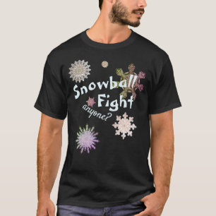 Camiseta Floco de neve congelado "Luta com bola de neve" (E