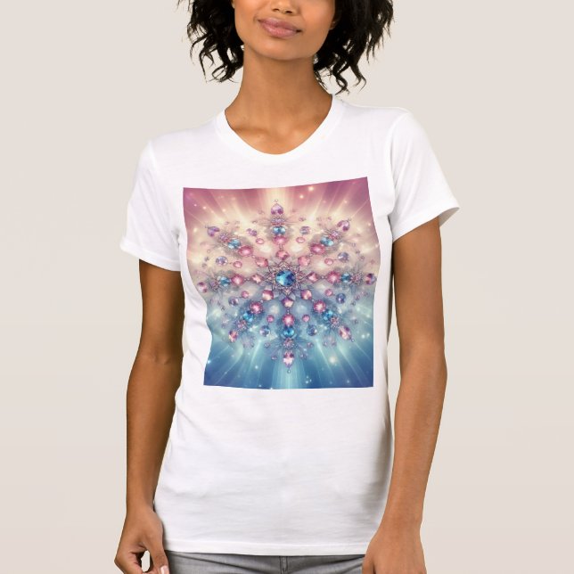 Camiseta Floco de Neve de Cristal Starlight — Mandala de Pe (Frente)
