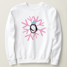 Camiseta Floco de Neve de Pinguim Adorável Natal Inverno