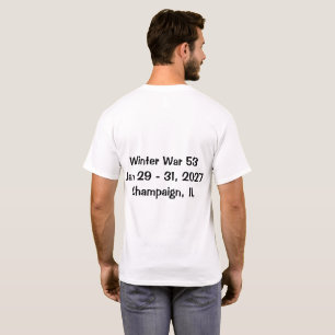 Camiseta Floco de Neve & Escudo da Guerra de Inver