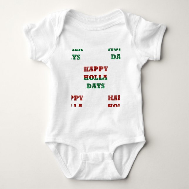 Camiseta floco de neve feliz feriado (Frente)