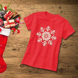 Camiseta Floco de neve Natal