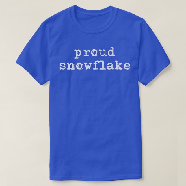 Camiseta Floco de Neve Orgulhoso (Frente do Design)