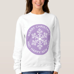 Camiseta Floco de neve roxo Sabor festivo