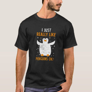 Camiseta Floco de neve Zoo Animal Antártico Pinguim Pinguim