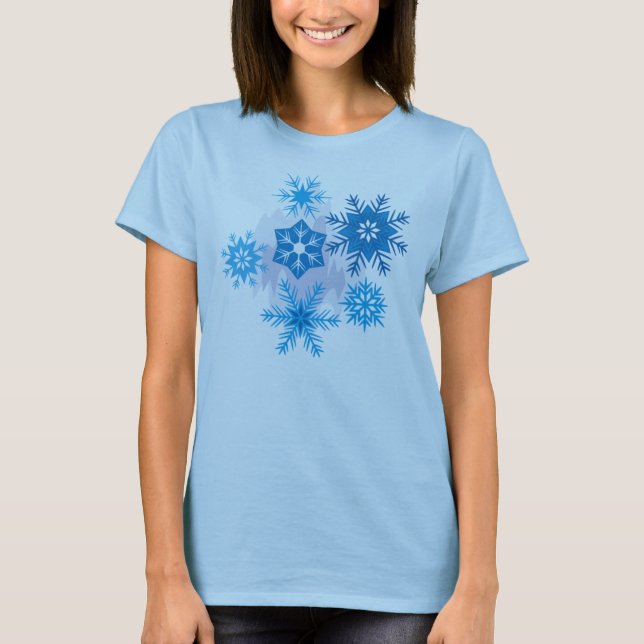 Camiseta Flocos de neve (Frente)