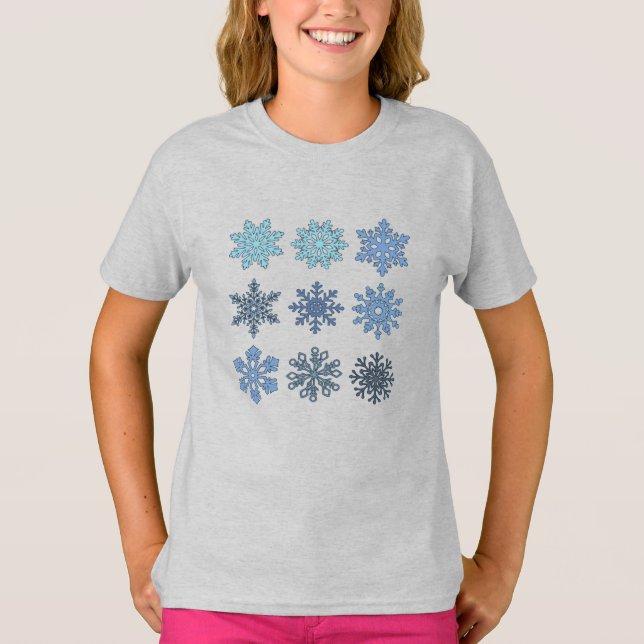 Camiseta Flocos de neve (Frente)