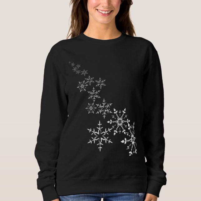 Camiseta Flocos de neve de Natal (Frente)