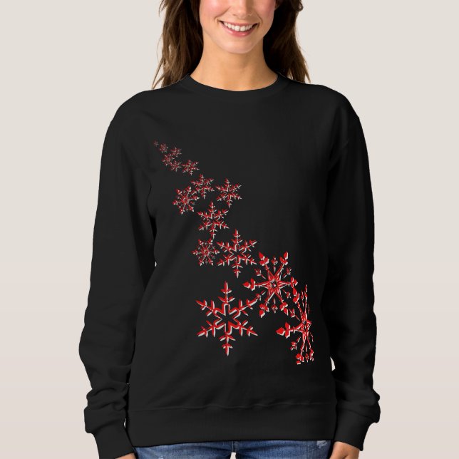 Camiseta Flocos de neve de Natal (Frente)