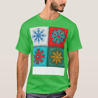 Camiseta Flocos de neve de plástico