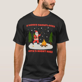 Camiseta FLocos de Neve de S’MORES & CAMINHADA NOTURNA DO P